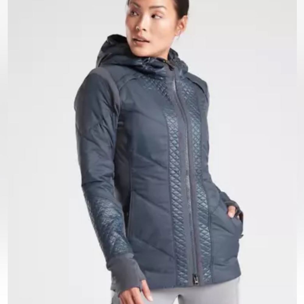 Athleta Rock Ridge Primaloft Jacket S Gray Blue
